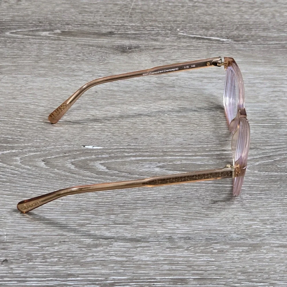 Coach HC6143 5661 Transparent Champagne Full Rim Womens Eyeglass Frame only